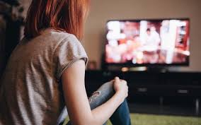 watching tv